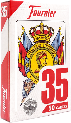 Fournier "35" 50 naipes - Rojo - comprar online