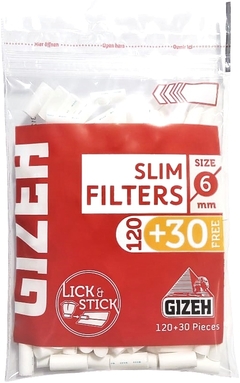Gizeh Filtro Slim 6mm 150 u.