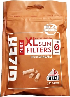 Gizeh Filtro Pure XL Slim Biodegradable 120 u.