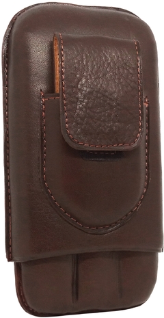 Purera de Cuero Marrón para 3 Gran Robustos + Guillotina - comprar online
