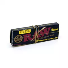 RAW Papel Black Classic Connoisseur 1 1/4 + tips