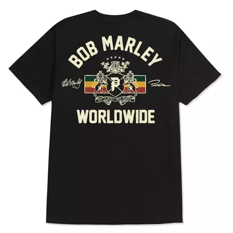 Camiseta Primitive X Bob Marley Heritage Preto