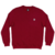 MOLETOM ELEMENT CARE LOGO CHEST 305 VINHO