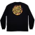 CAMISETA THRASHER MANGA LONGA PRETO FLAME COLLAB SANTA CRUZ - comprar online