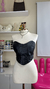 CORSET COURO PRETO o P/M - comprar online