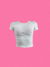 CROPPED BRANCO CANELADO • PP e P - comprar online