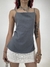 BLUSA CINZA COSTAS NUAS • P e M - loja online