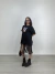 SAIA PRETA FRANJAS - PP - loja online