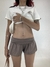 SHORTS BALONE BEGE • PP/P - Moda Fucker Brechó