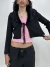 CARDIGAN PRETO PELINHO NAAH (NOVO) • M - Moda Fucker Brechó