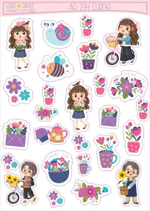 A6 Modelo 294 -Cuidando das plantinhas