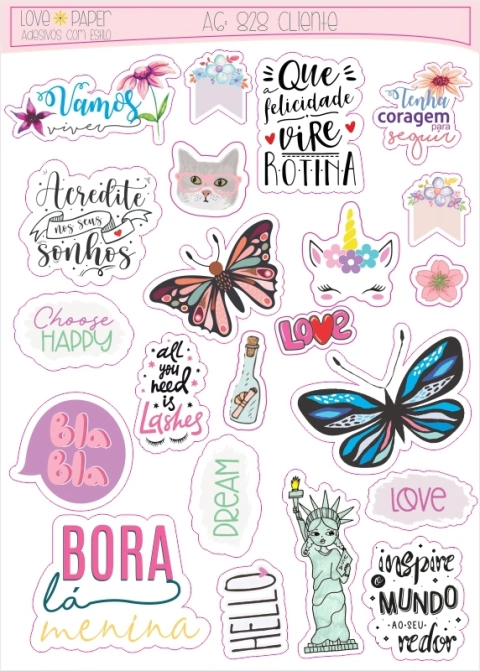 A6 Modelo 828 - Felicidade será rotina