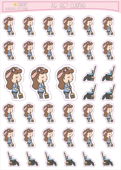 A6 Modelo 867 - Love Girl Faxinar