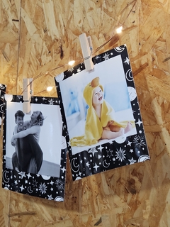 PACK DE 20 FOTOS POLA DISEÑO 10X8.5 +20 BROCHES +TIRA DE LED - PAPEL FOTOGRAFICO -