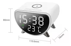 RELOJ DESPERTADOR DIGITAL Y CARGA INALAMBRICA M SZ07 en internet