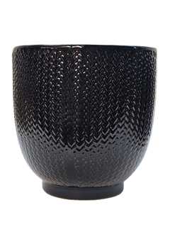 MACETA CERAMICA GRANDE TRAMADA