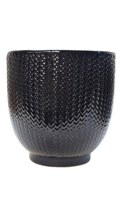 MACETA CERAMICA MEDIANA TRAMADA
