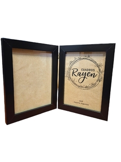 PORTARRETRATO DOBLE MADERA - comprar online