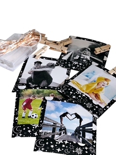 PACK DE 20 FOTOS POLA DISEÑO 10X8.5 +20 BROCHES +TIRA DE LED - PAPEL FOTOGRAFICO - - comprar online