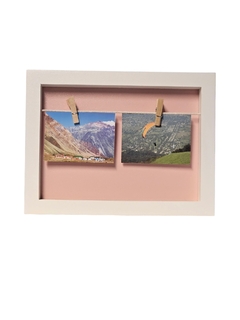 PORTARRETRATO CON BROCHES FONDO COLOR - tienda online