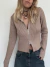 CARDIGAN ZIPPER MOKA - comprar online