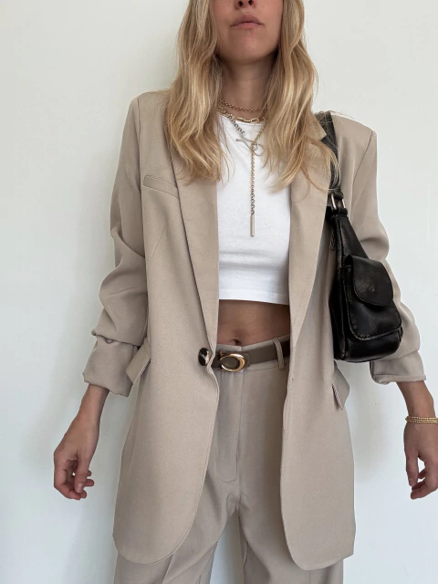 BLAZER MONACO BEIGE - comprar online