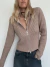 CARDIGAN ZIPPER MOKA - comprar online