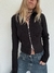 CARDIGAN ZIPPER NEGRO - tienda online
