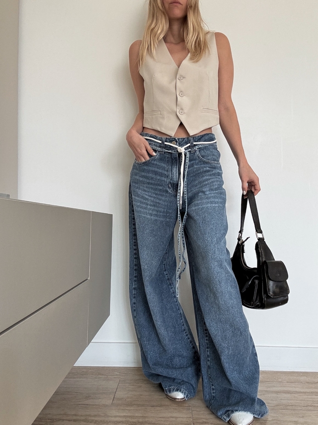 Wide Leg Long Blue thumbnail 2