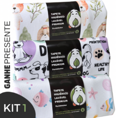 MONTE SEU KIT BASICÃO com 3 Tapetes Higiênicos Laváveis - comprar online