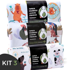 MONTE SEU KIT BASICÃO com 3 Tapetes Higiênicos Laváveis - loja online