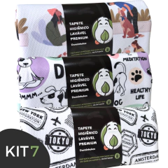 MONTE SEU KIT BASICÃO com 3 Tapetes Higiênicos Laváveis na internet