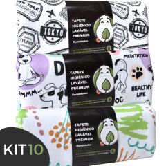 Imagem do MONTE SEU KIT BASICÃO com 3 Tapetes Higiênicos Laváveis