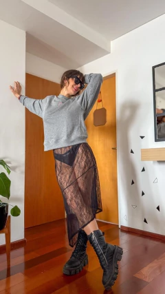 Buzo corazón gris - tienda online