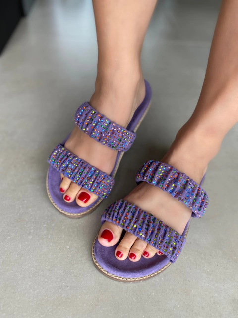 Papeta Alicia Lilás cristais colors