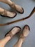 flat Cora couro legítimo camurça caramelo - comprar online