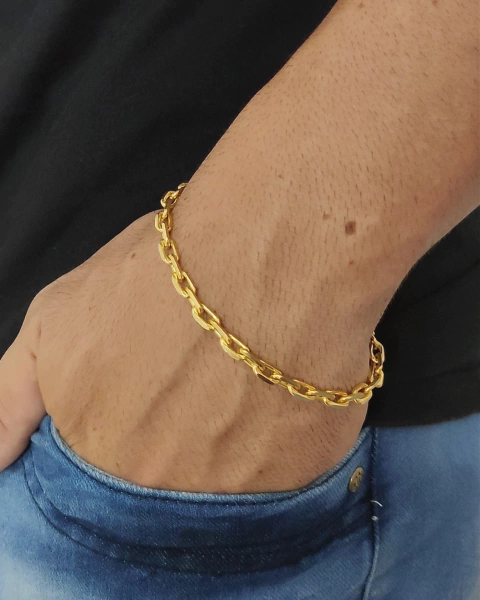 pulseira cadeado de quina