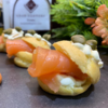 Profiteroles de salmón por 12 unidades