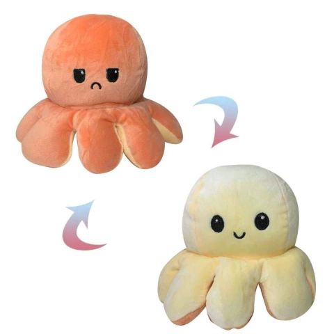 Peluche Pulpo Reversible 2 En 1 Emociones Calidad Premium - tienda online