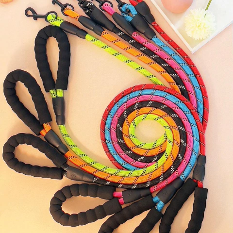 Correa Para Perro Nylon Reflectivo Resistente 1.5 Mts