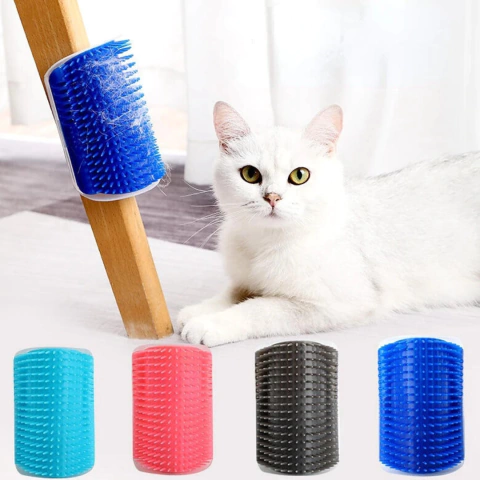 Rascador Esquinero Pared Para Gatos Cepillo Con Catnip Catit