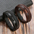 Pulsera Hombre Cuero 5 En 1 Trenzado Cierre Iman