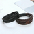 Pulsera Hombre Cuero 5 En 1 Trenzado Cierre Iman - comprar online