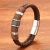 Pulsera Cuero Con Apliques Plateados Cierre Magnetico - Goods Trade