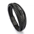 Pulsera Hombre Cuero 5 En 1 Trenzado Cierre Iman - comprar online