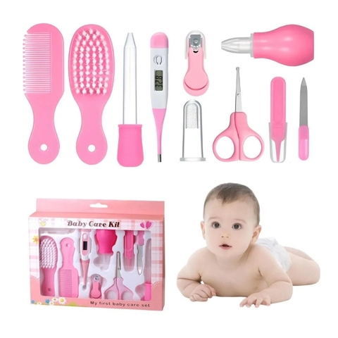 Set Cuidado Bebe Infantil Termometro Manicura Peine 10 Piezas