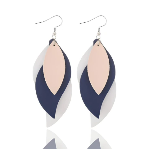 Aretes Boho Con Hojas Para Mujer Ligeros Metálicos - Goods