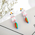 Aritos Mujer Forma Animales Cute X2 Porcelana Hecho A Mano - comprar online