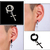 Aros Cubanos Con Cruz A Presion Huggie Hoop Acero Hombre - comprar online