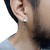 Aros Cubanos Con Cruz A Presion Huggie Hoop Acero Hombre - Goods Trade